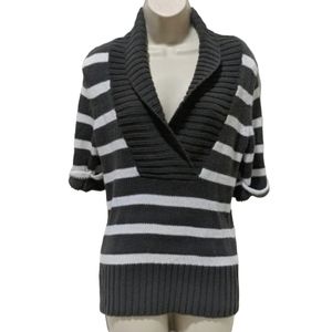 Arizona Jean Company Dark Army Green Striped Sweater